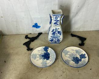 Blue and white ceramics