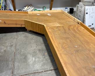 This ramp is available for pre-sale. It’s inside and situated so you can still get a car into your garage. Very sturdy….. You must remove. Call me at 693-7104.