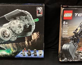 (2) LEGO SETS, STAR WARS TIE BOMBER & TECHNIC HEAVY DUTY EXCAVATOR