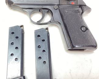 CARL WALTHER PPK/S 9mm PISTOL w MAGAZINES, VGC
