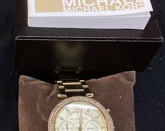 MICHAEL KORS PARKER MK5354 WATCH, 10 ATM WATER RESISTANT, WITH CASE