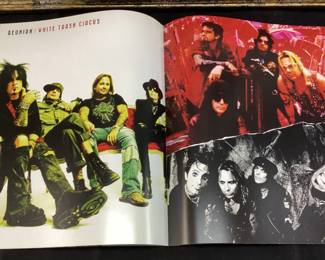MOTLEY CRUE FINAL TOUR CONCERT T SHIRTS & PROGRAM T SHIRT IS FRAMED, THEATRE OF PAIN T & ALBUM
