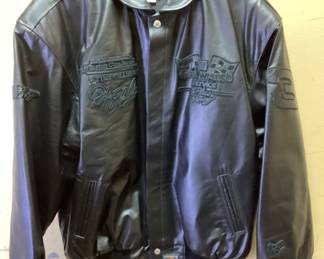 DALE EARNHARDT WINSTON CUP SERIES JH DESIGN LEATHER JACKET IN LIKE NEW CONDITION, SIZE XL,