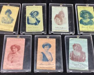 (7) EARLY 1900s OLD MILL CIGARETTE SILKS