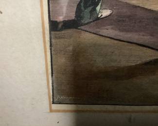  CHOICE OF TWO CABINETS, ARTWORK, CANNING JARS, HARDWARE, MINIATURES