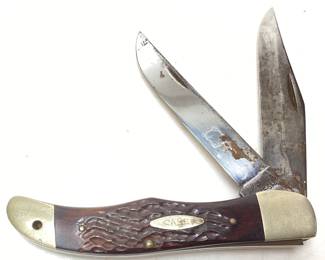 VTG. 1970s CASE XX 10 DOT #6265-SAB 2 BLADE POCKETKNIFE