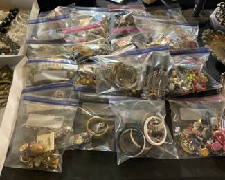 Bags of costume jewelry