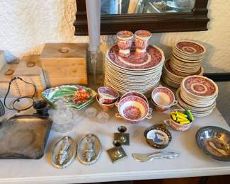 Mason dinnerware this is all you will see the rest have been broken