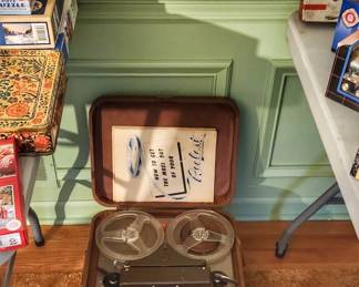 Vintage reel-to-reel tape recorder