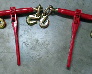 Ratcheting Load Binders 5/16"-3/8", Qty 2
