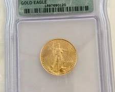 2000 1/4 Ounce American Gold Eagle Graded ICG MS69 Near Perfect Gem Brilliant Uncirculated Condition