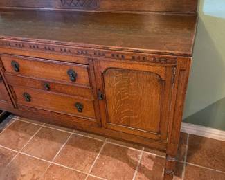 Antique Oak Sideboard 3