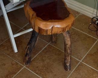 Wood stool