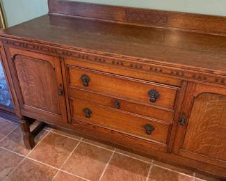 Antique Oak Sideboard 2