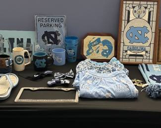 It’s a University of North Carolina fan’s Dream - TONS of UNC decor, clothing, and memorabilia! 