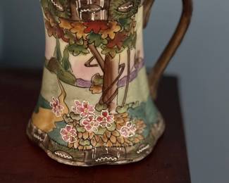 Vintage Hand-Painted Japanese Pitcher