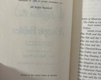 Vintage Classic – Æsop’s Fables
1968 Nelson Doubleday edition.
Introduced by Isaac Bashevis Singer.
Illustrated; red and black dust jacket
