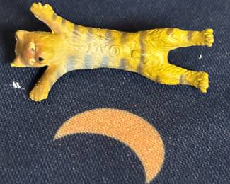 Vintage Toy Cat Figurine 