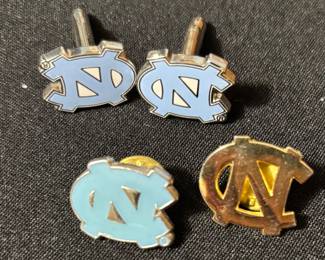 University of North Carolina Tie Pins and Cuff Links