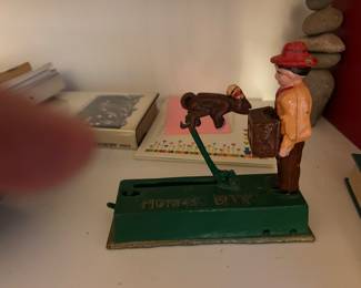 cast iron bank.