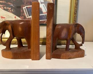 elephant bookends.
