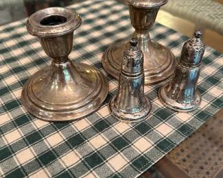 weighted sterling pieces.