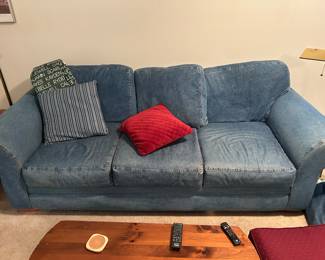 denim sofa.
