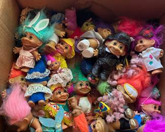 vintage troll dolls.