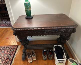 Jacobean one drawer antique table.