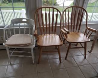 Sturdy wood chairs