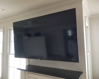 TV with wall mount
