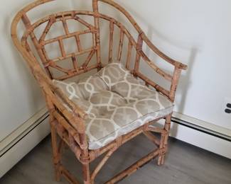 Rattan accent chair - two available