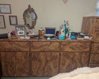 Burl wood dressers