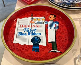 Pabst Blue Ribbon vintage tray