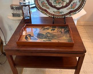MCM wood end table