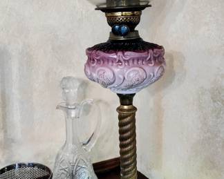 Victorian parlor lamp