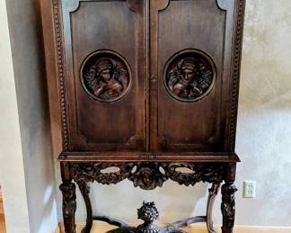 Antique French wine cabinet