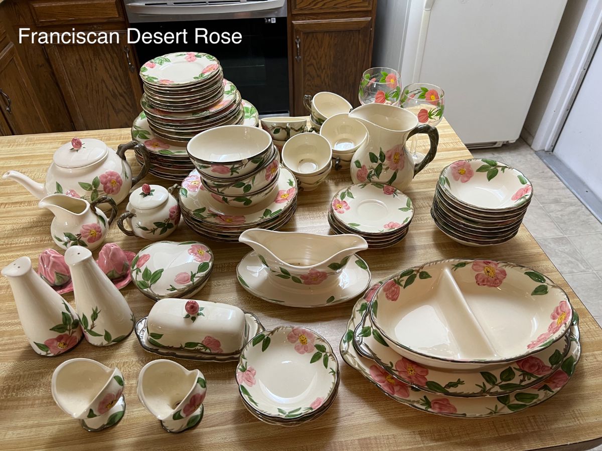 Franciscan Desert Rose - unique serving pieces