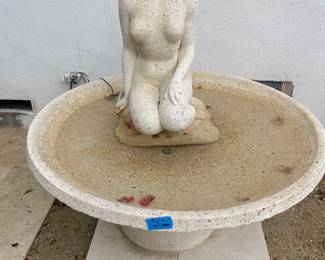 Garden statue fountain
57” Hx 50”W