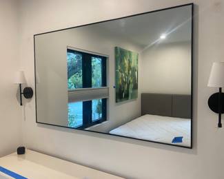 Metal mirror
36” L x 59” W