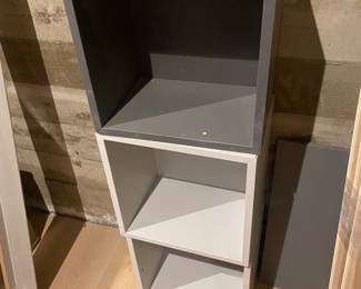 Cube storage stackable shelving units