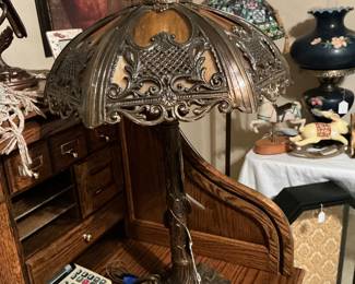 This is a slag Miller lamp
