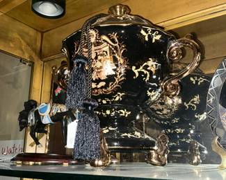 Black and gold piece is a Limoge