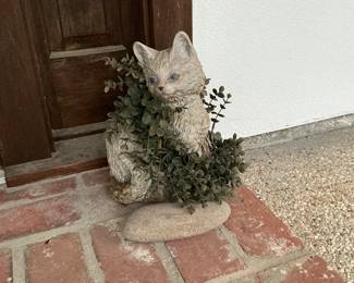 Cute little concrete kitten