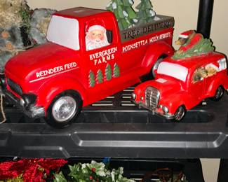 The Christmas trucks are heavy and solid