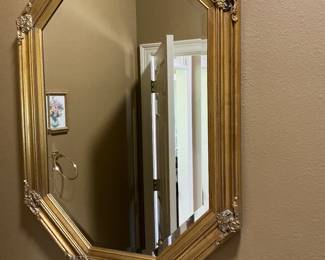 Heavy wooden mirror