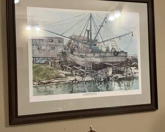 This print is by William Morris weathered reflections 1979