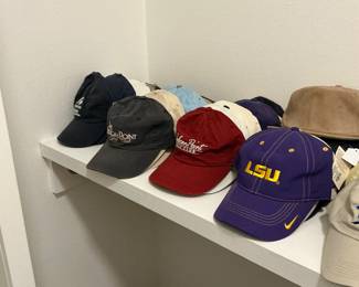 Nice collection of LSU and golfing hats