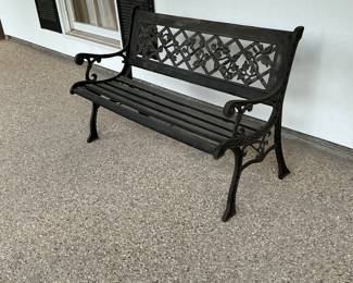 Nice iron and wooden bench