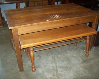 Table with Bench seating